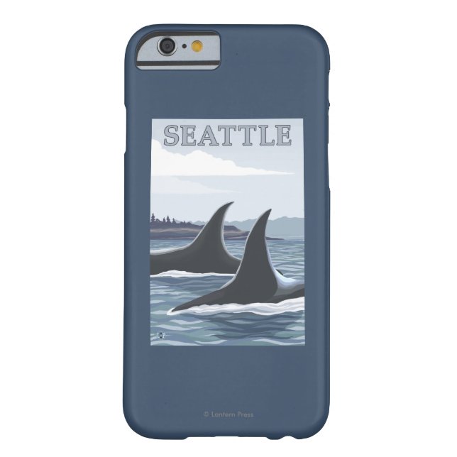 Orca Whales #1 - Seattle, Washington Case-Mate iPhone Case (Back)
