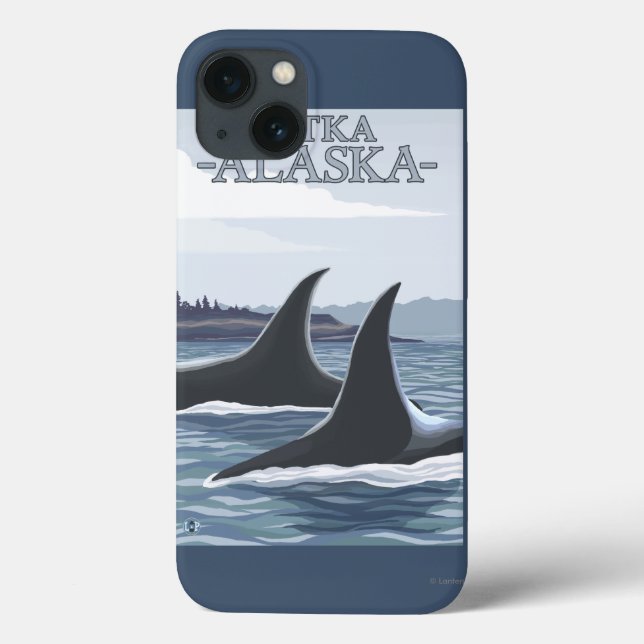 Orca Whales #1 - Sitka, Alaska Case-Mate iPhone Case (Back)