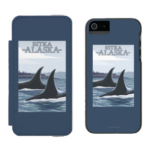 Orca Whales #1 - Sitka, Alaska Incipio Watson™ iPhone 5 Wallet Case