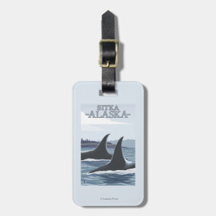 Orca Whales #1 - Sitka, Alaska Luggage Tag