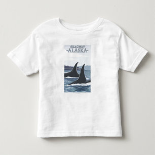 Orca Whales #1 - Skagway, Alaska Toddler T-Shirt