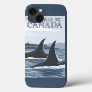 Orca Whales #1 - Victoria, BC Canada iPhone 13 Case