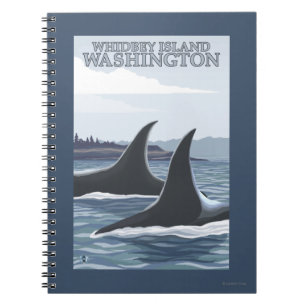 Orca Whales #1 - Whidbey, Washington Notebook