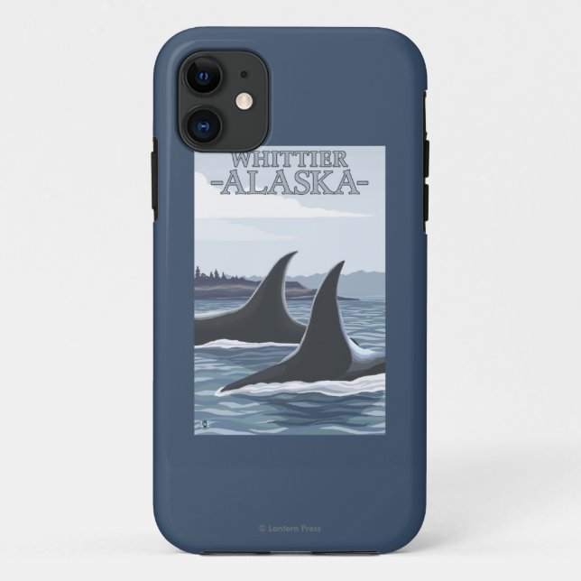 Orca Whales #1 - Whittier, Alaska Case-Mate iPhone Case (Back)