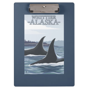 Orca Whales #1 - Whittier, Alaska Clipboard