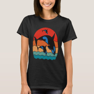 Orca Whales Sharks Ocean Diving Sea Animals 2 T-Shirt