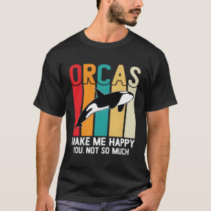 Orca Whales Sharks Ocean Diving Sea Animals T-Shirt