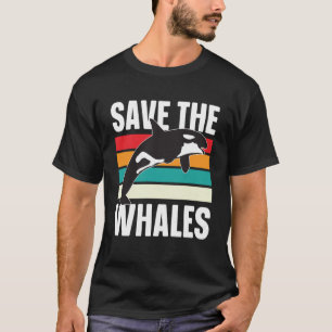 Orca Whales Sharks Ocean Diving Sea Animals T-Shirt