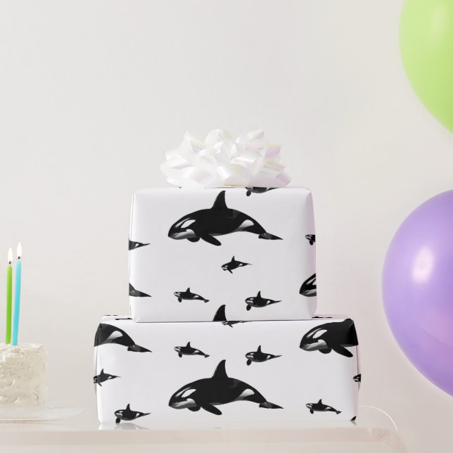 Orca Wrapping Paper (Party Gifts)