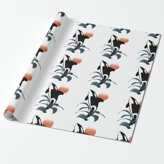 Orca Wrapping Paper (Unrolled)