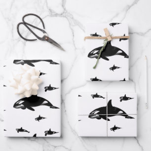 Orca Wrapping Paper Sheet