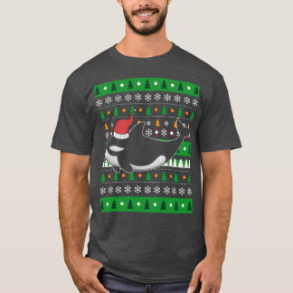 Orca Zookeeper Gift Ugly Christmas Killer Whale  T-Shirt