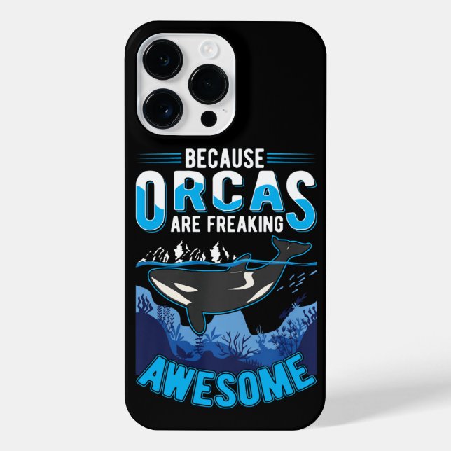 Orcas Are Freaking Awesome Whale Pullover  iPhone Case (Back)