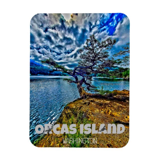 Orcas Island Washington Magnet (Vertical)
