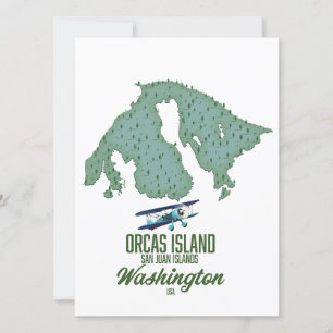 Orcas Island, Washington, USA map