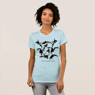 Orcas, Killer Whales Custom Souvenir Graphic T-Shirt