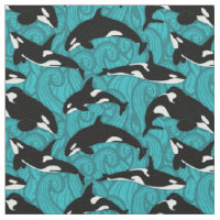 Orcas Killer Whales in the Ocean Patterned