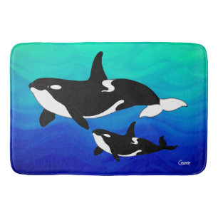 Orcas - Large Bath Mat
