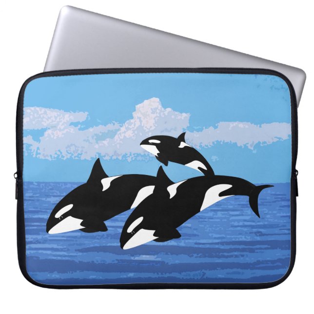 Orcas Neoprene Laptop Sleeve (Front)