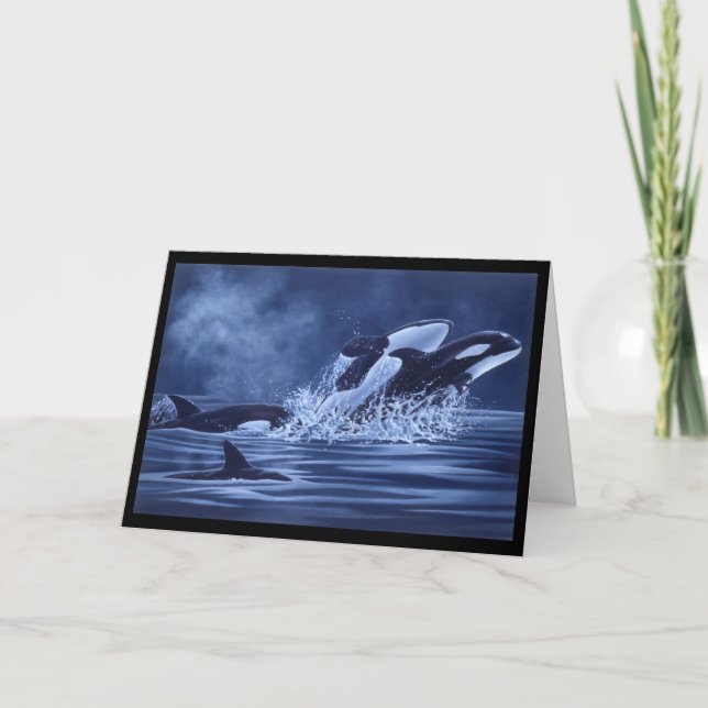 Orcas On The Run Card (Front)