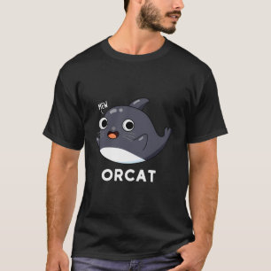 Orcat Funny Cat Whale Pun T-Shirt