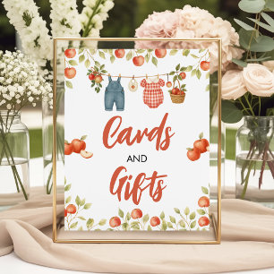 Orchard Apple Cards and Gifts Table Sign 8x10