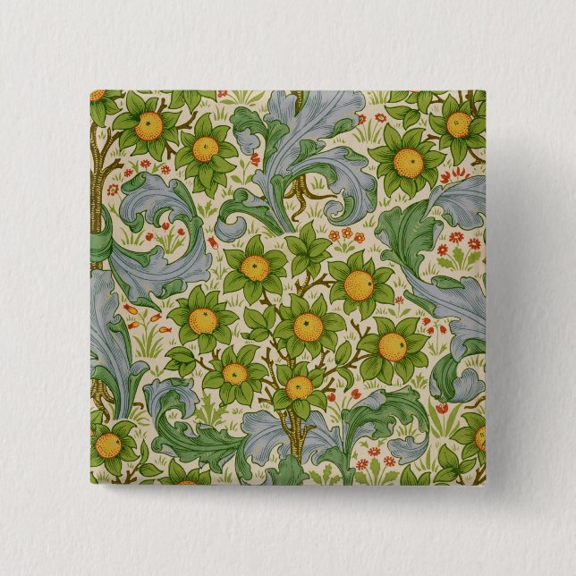 Orchard, Dearle, 1899 15 Cm Square Badge (Front)