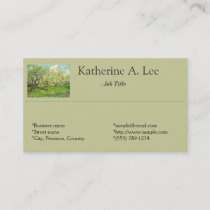 Orchard, farm, garden fine art business cards