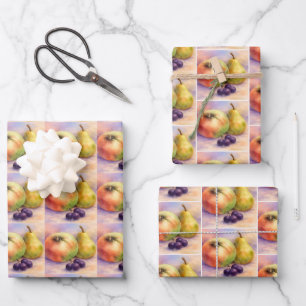 Orchard Harvest Gift Wrap Sheets — Set of 3