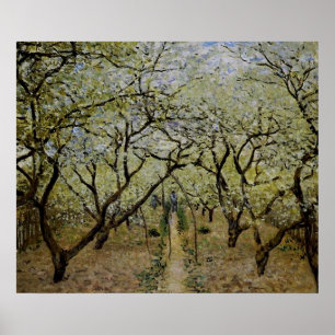 Orchard in Bloom by Claude Monet - Painting Print