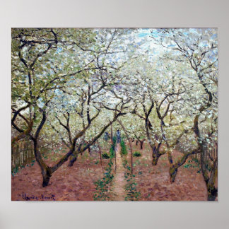 Orchard in Bloom, Claude Monet, 1879 Poster