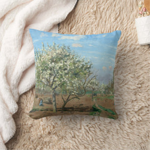 Orchard in Bloom, Louveciennes  Camille Pissarro  Cushion