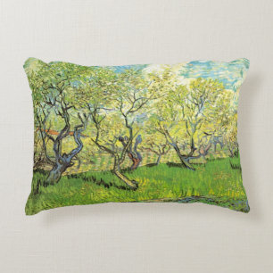 Orchard in Blossom by Vincent van Gogh Decorative Cushion