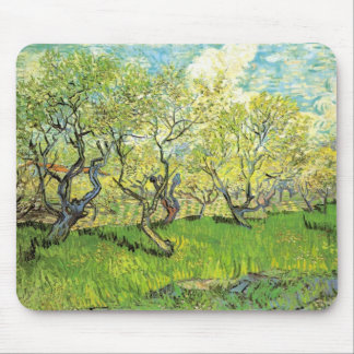 Orchard in Blossom by Vincent van Gogh Mouse Pad