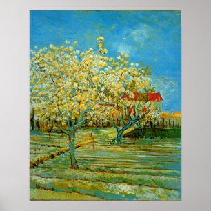 Orchard in Blossom by Vincent van Gogh Poster