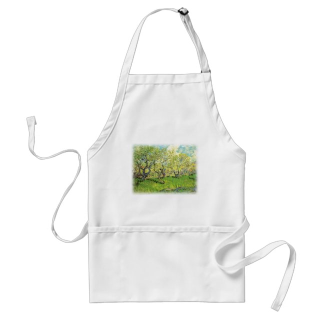 Orchard in Blossom Van Gogh copy Standard Apron (Front)