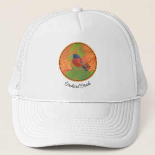 Orchard Oriole Songbird Painting Original Bird Art Trucker Hat