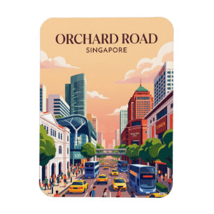 Orchard Road Singapore Magnet
