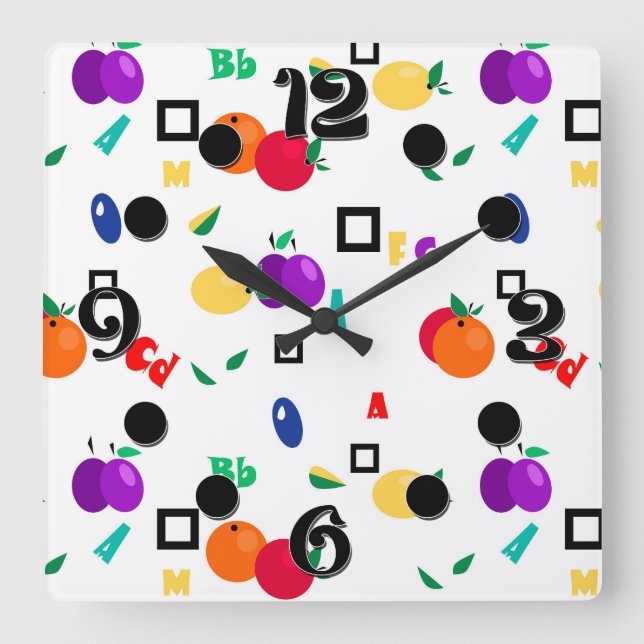 Orchard Square Wall Clock (Front)