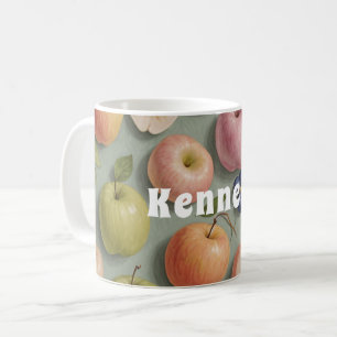 Orchard Whimsy: Pastel Fruit Coffee Mug