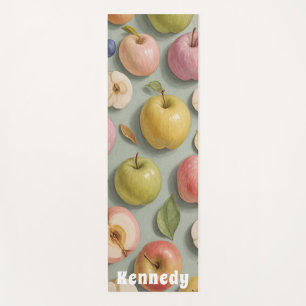 Orchard Whimsy: Pastel Fruit Yoga Mat