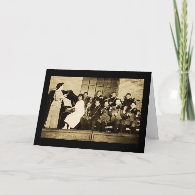 Orchestra Children 1910 Card (Front)