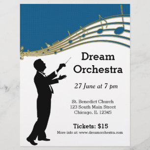 Orchestra concert flyer