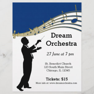 Orchestra concert flyer