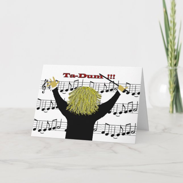 Orchestra Conductor Congratulations Card (Front)