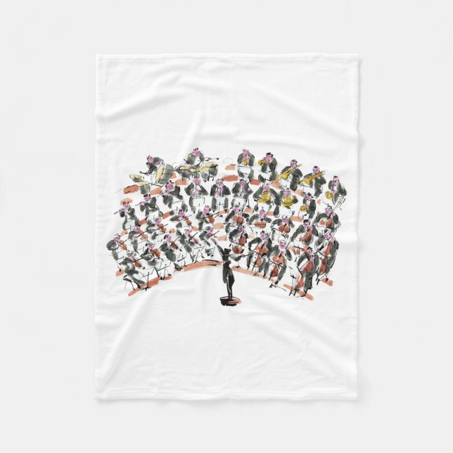 Orchestra Fleece Blanket (Front)
