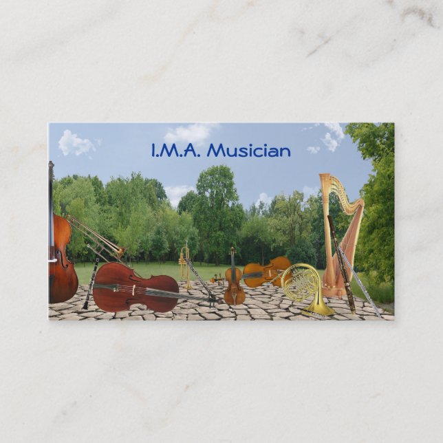Orchestra Instruments Contact Card (Front)