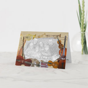 Orchestra Instruments Customisable Photo Frame Invitation
