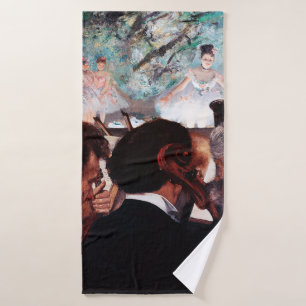 Orchestra Musicians, Edgar Degas Bath Towel