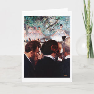 Orchestra Musicians, Edgar Degas Card